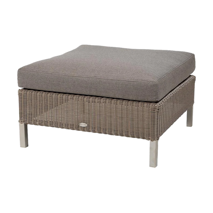 Connect footstool outdoor ottoman by Cane-line, designed by Cane-line Design