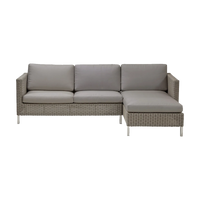 Connect modular lounge sofa with chaise longue outdoor sectional sofa by Cane-line, designed by Cane-line Design