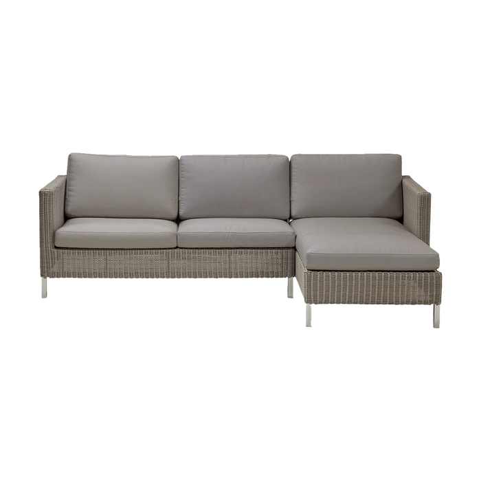 Connect modular lounge sofa with chaise longue outdoor sectional sofa by Cane-line, designed by Cane-line Design