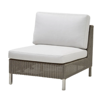 Connect single seater module outdoor sectional sofa by Cane-line, designed by Cane-line Design