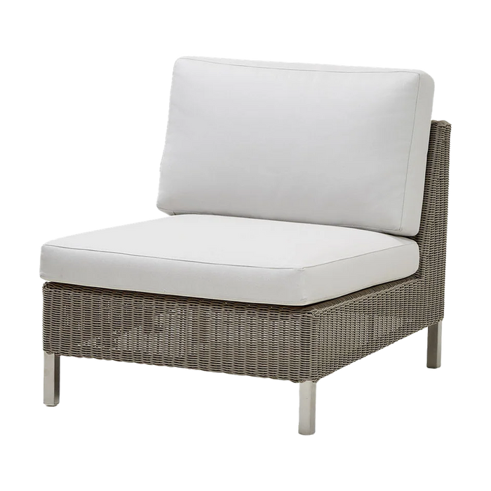Connect single seater module outdoor sectional sofa by Cane-line, designed by Cane-line Design