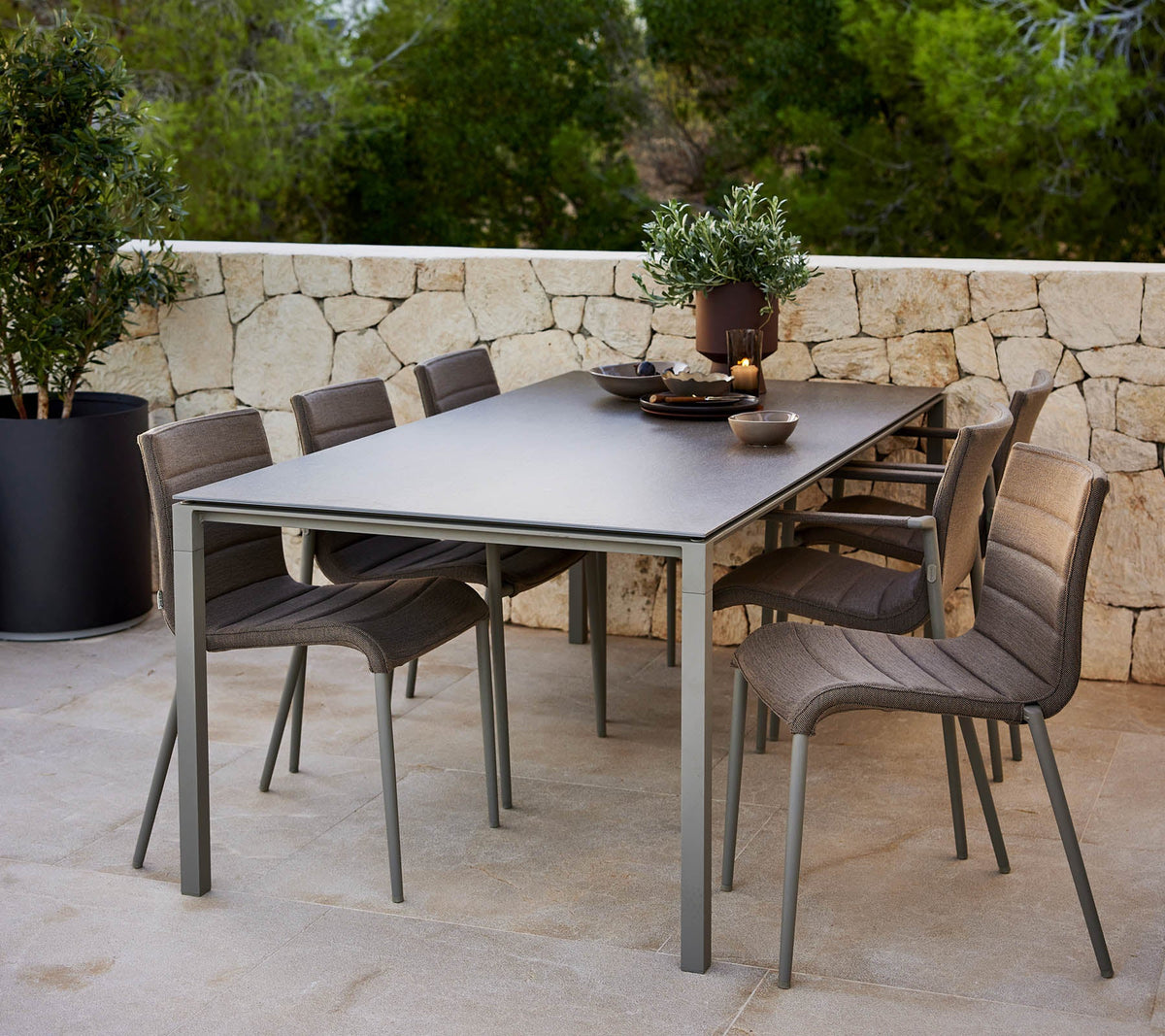 Core Chair outdoor dining chair by Cane-line, designed by Foersom and Hiort-Lorenzen MDD