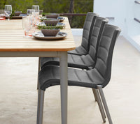 Core Chair outdoor dining chair by Cane-line, designed by Foersom and Hiort-Lorenzen MDD