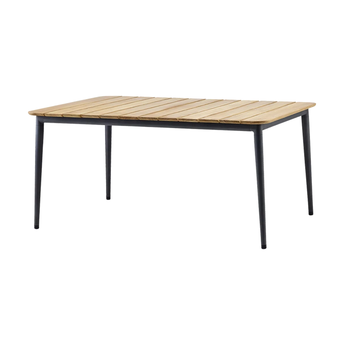 Core Dining Table 160 x 90 cm outdoor dining table by Cane-line, designed by Foersom and Hiort-Lorenzen MDD