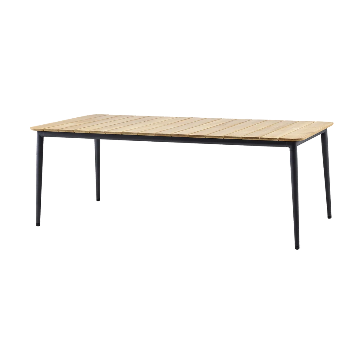Core Dining Table 210 x 90 cm outdoor dining table by Cane-line, designed by Foersom and Hiort-Lorenzen MDD