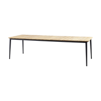Core Dining Table 274 x 90 cm outdoor dining table by Cane-line, designed by Foersom and Hiort-Lorenzen MDD