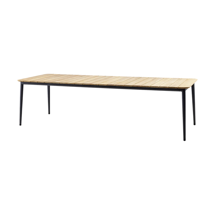 Core Dining Table 274 x 90 cm outdoor dining table by Cane-line, designed by Foersom and Hiort-Lorenzen MDD