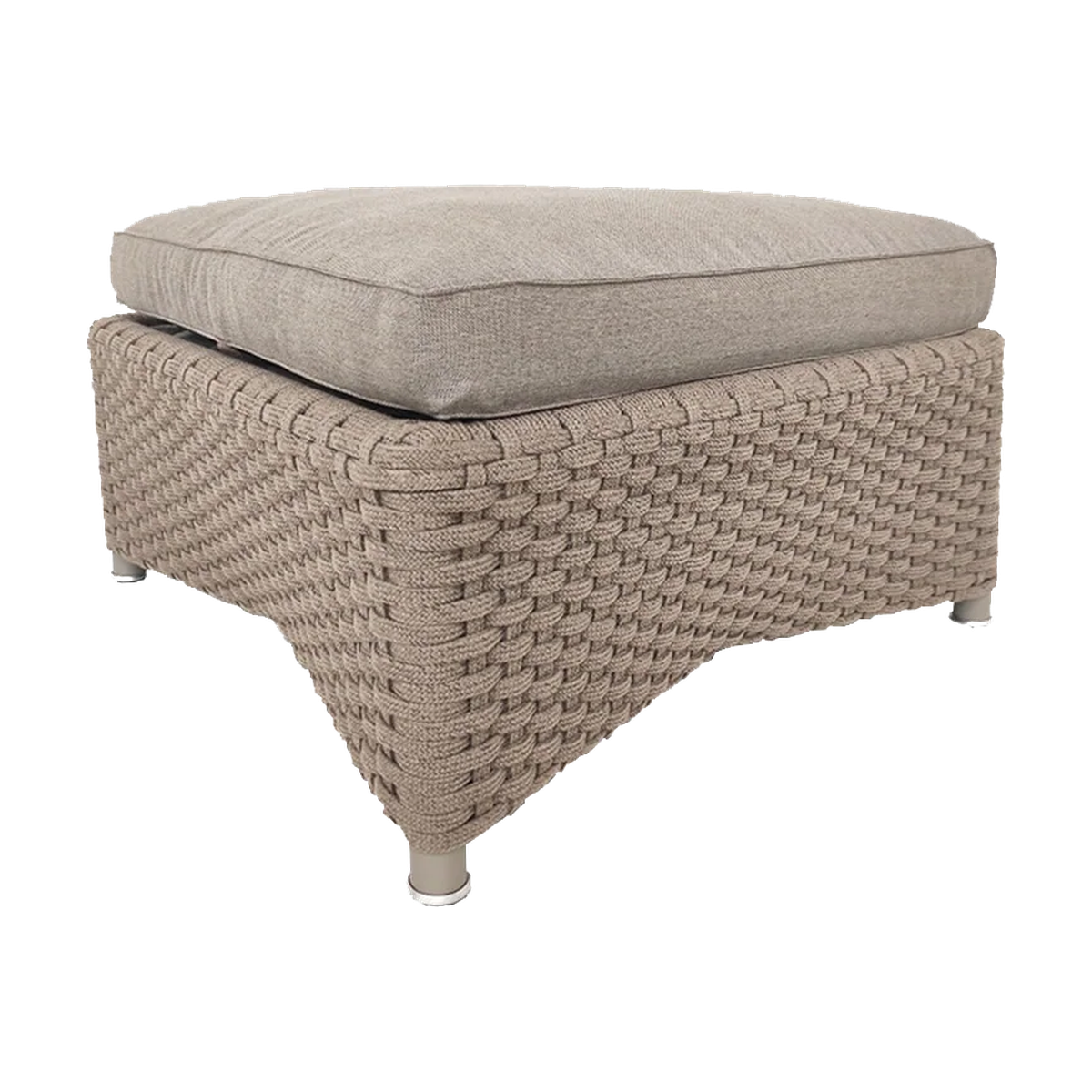 Diamond footstool Outdoor Furniture by Cane-line, designed by Foersom & Hiort-Lorenzen MDD