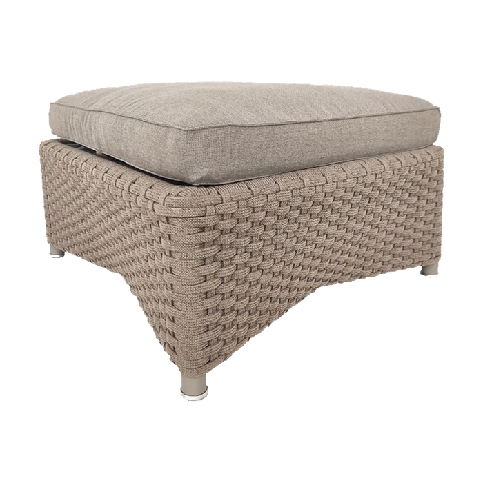 Diamond footstool Outdoor Furniture by Cane-line, designed by Foersom & Hiort-Lorenzen MDD