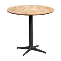 Drop café table dia 60 cm outdoor dining table by Cane-line, designed by Cane-line Design