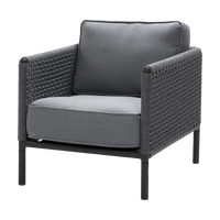 Encore lounge chair outdoor lounge chair by Cane-line, designed by Foersom and Hiort-Lorenzen MDD