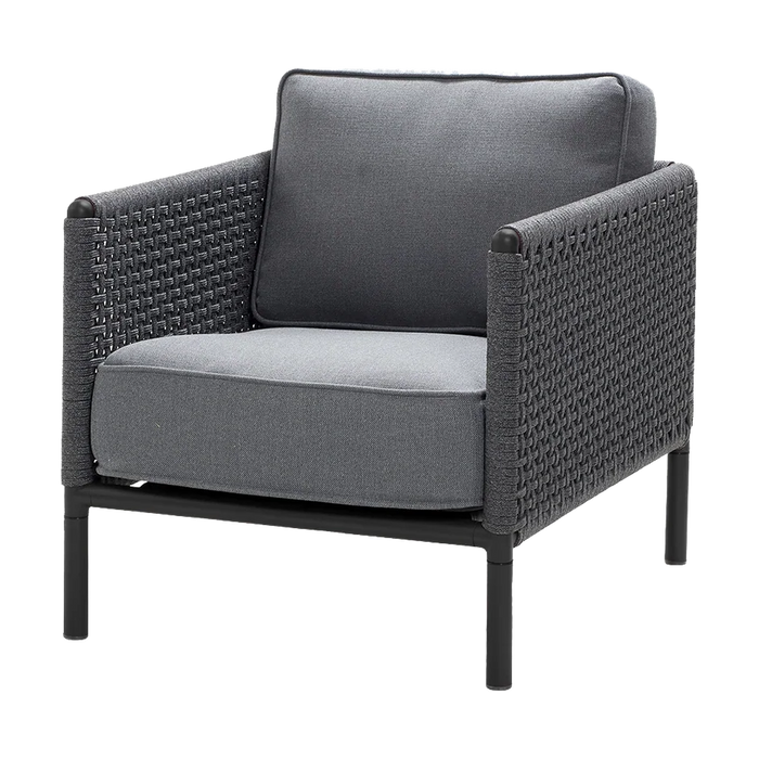 Encore lounge chair outdoor lounge chair by Cane-line, designed by Foersom and Hiort-Lorenzen MDD