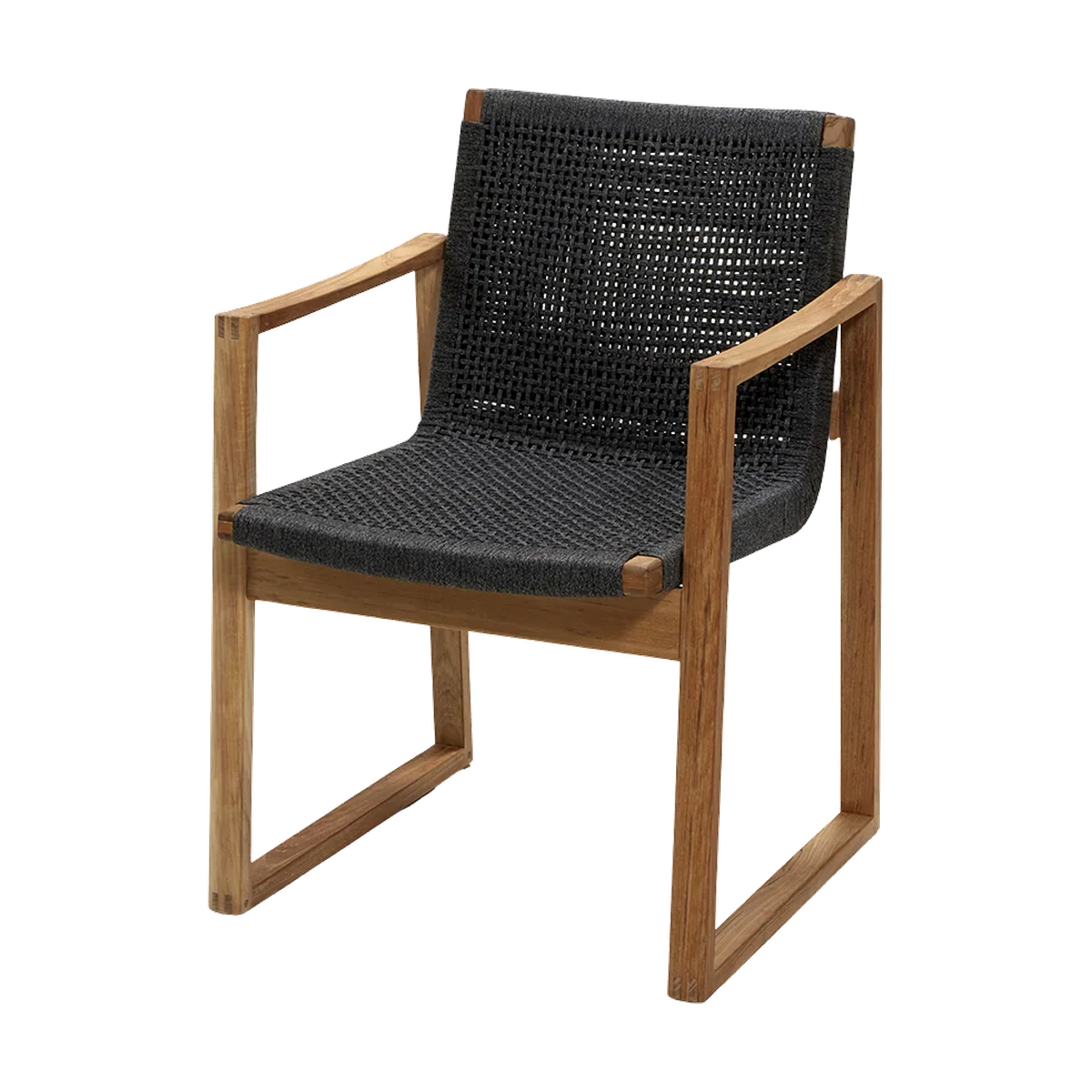 Endless chair outdoor dining chair by Cane-line, designed by Foersom and Hiort-Lorenzen MDD