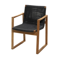 Endless chair outdoor dining chair by Cane-line, designed by Foersom and Hiort-Lorenzen MDD