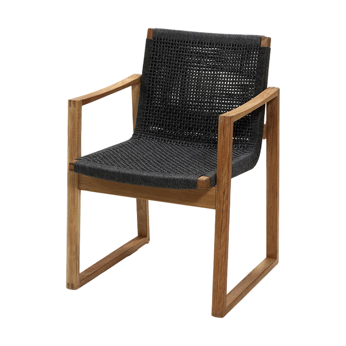 Endless chair outdoor dining chair by Cane-line, designed by Foersom and Hiort-Lorenzen MDD