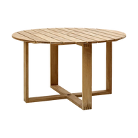 Endless dining table dia 130 cm outdoor dining table by Cane-line, designed by Foersom and Hiort-Lorenzen MDD