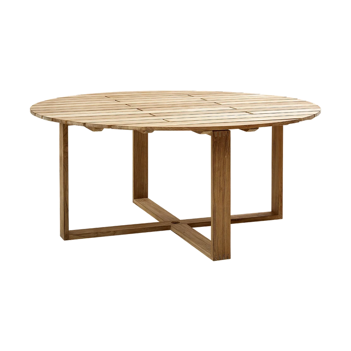 Endless dining table dia 170 cm outdoor dining table by Cane-line, designed by Foersom and Hiort-Lorenzen MDD