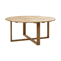 Endless dining table dia 170 cm outdoor dining table by Cane-line, designed by Foersom and Hiort-Lorenzen MDD