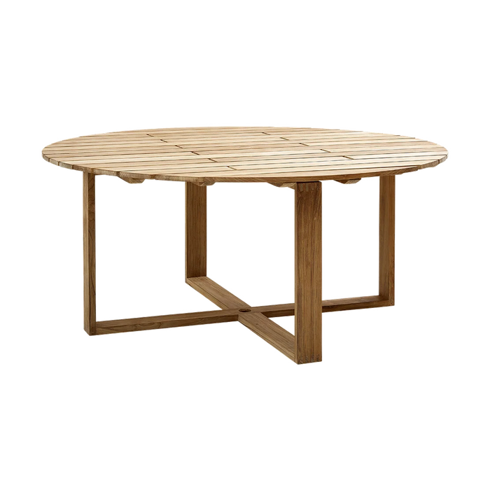 Endless dining table dia 170 cm outdoor dining table by Cane-line, designed by Foersom and Hiort-Lorenzen MDD