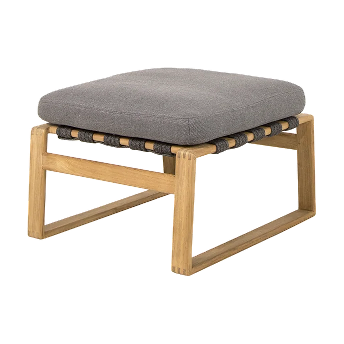 Endless Soft footstool outdoor ottoman by Cane-line, designed by Foersom and Hiort-Lorenzen MDD