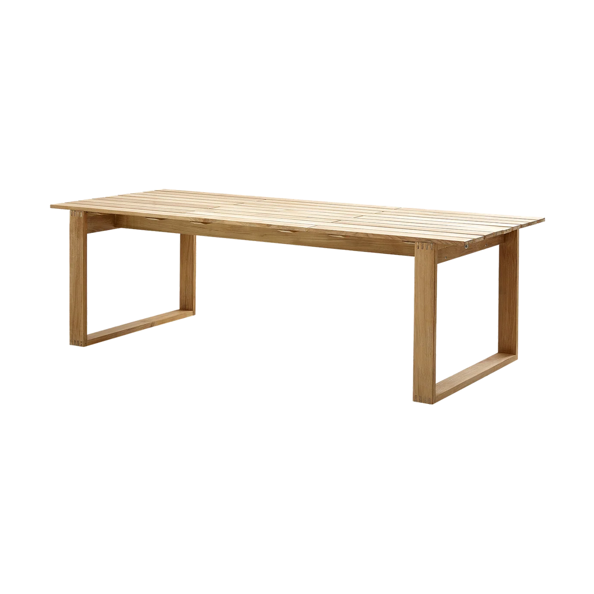 Endless table 240x100 cm outdoor dining table by Cane-line, designed by Foersom and Hiort-Lorenzen MDD