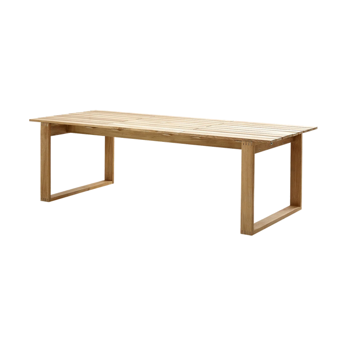 Endless table 240x100 cm outdoor dining table by Cane-line, designed by Foersom and Hiort-Lorenzen MDD
