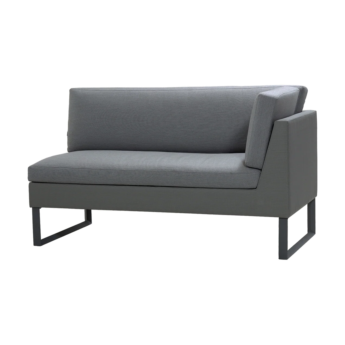 Flex 2 seater sofa left module outdoor sectional sofa by Cane-line, designed by Cane-line Design