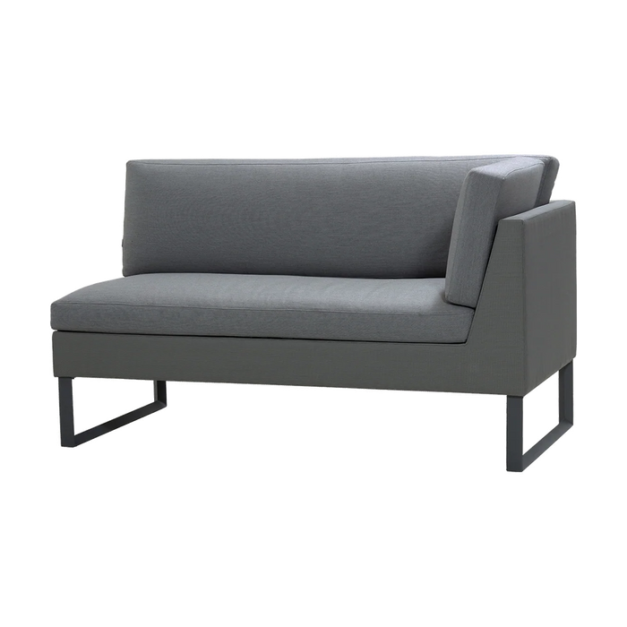 Flex 2 seater sofa left module outdoor sectional sofa by Cane-line, designed by Cane-line Design