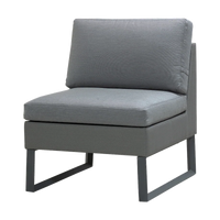 Flex single seater module outdoor sectional sofa by Cane-line, designed by Cane-line Design