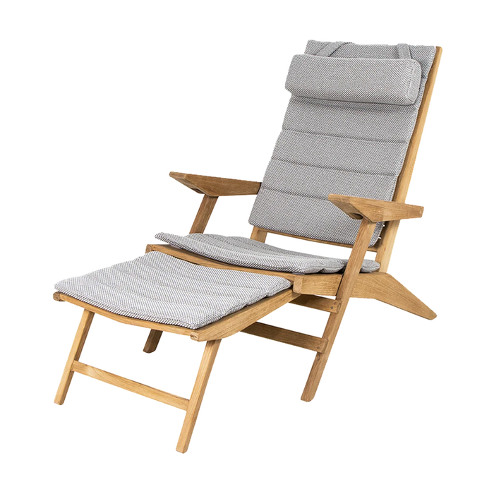 Flip deck chair chaise lounge by Cane-line, designed by Strand and Hvass