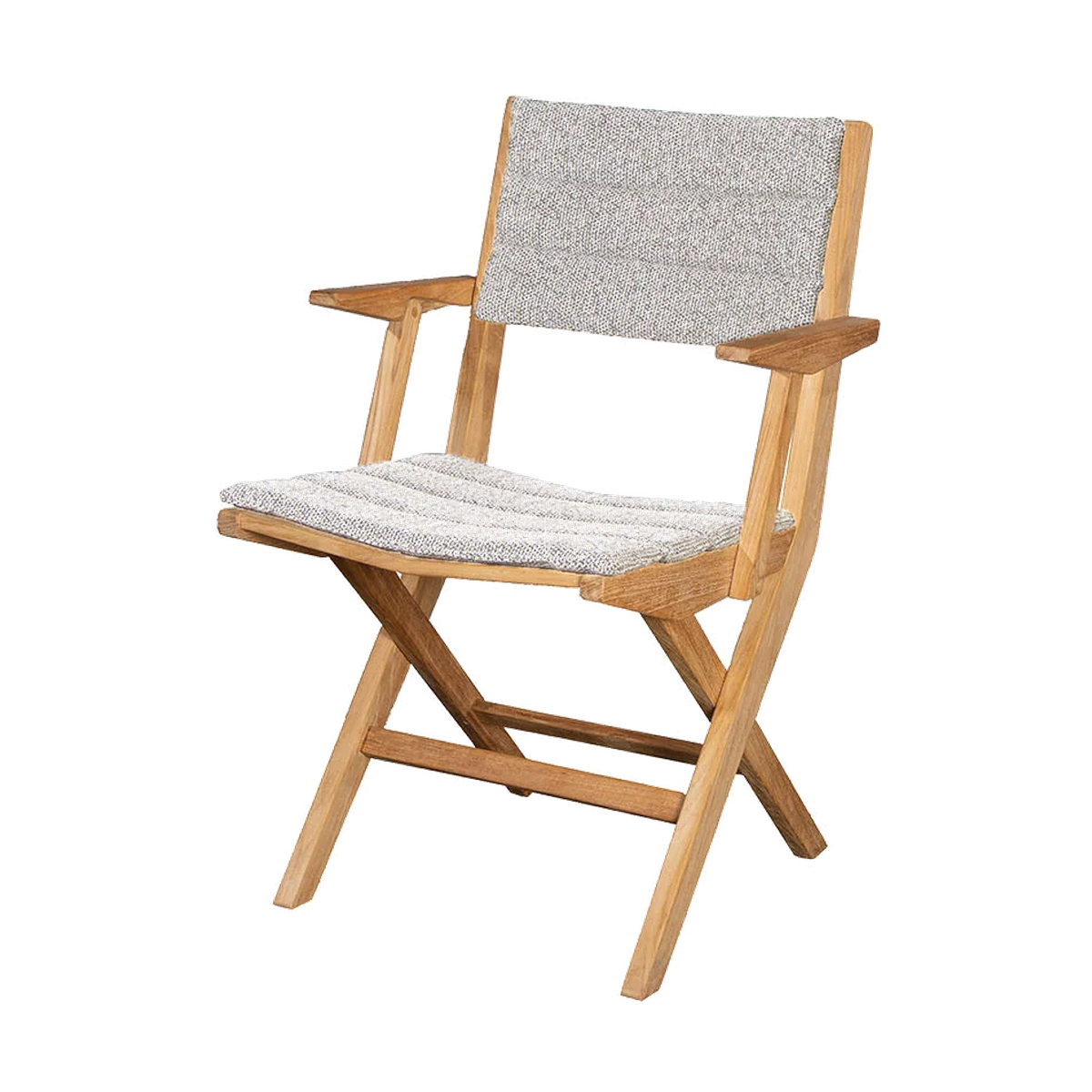 Flip folding armchair outdoor dining chair by Cane-line, designed by Strand and Hvass