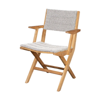 Flip folding armchair outdoor dining chair by Cane-line, designed by Strand and Hvass