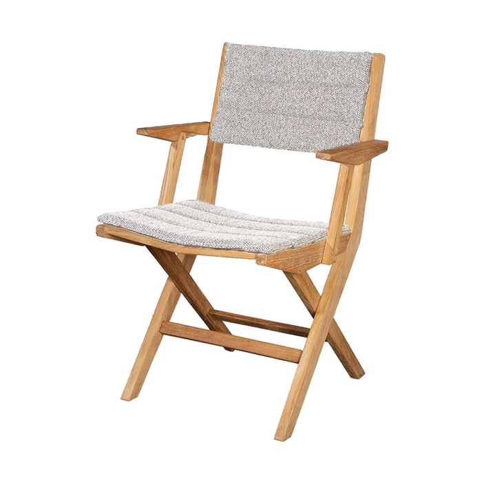 Flip folding armchair outdoor dining chair by Cane-line, designed by Strand and Hvass