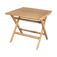 Flip folding table small outdoor dining table by Cane-line, designed by Strand and Hvass