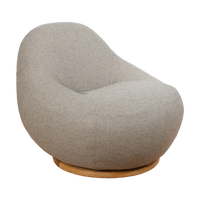 Gem lounge chair with teak swivel outdoor lounge chair by Cane-line, designed by Foersom and Hiort-Lorenzen MDD