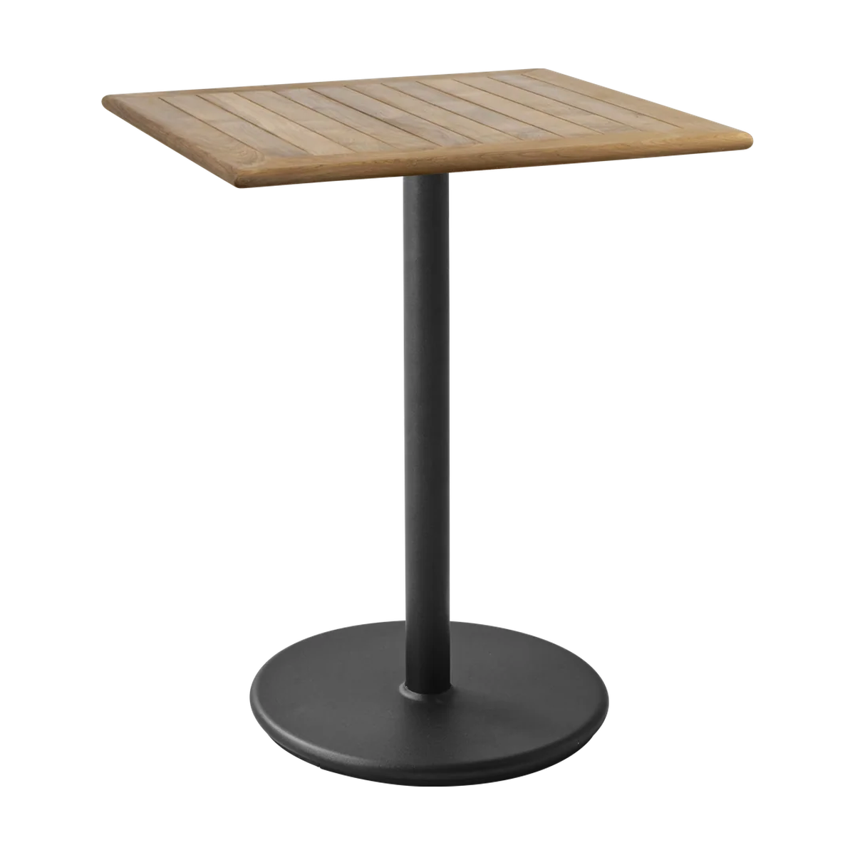 Go cafe table 72x72 cm outdoor bar table by Cane-line, designed by Cane-line Design