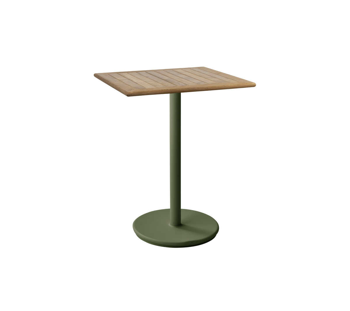 Go cafe table 72x72 cm dark green by Cane-line