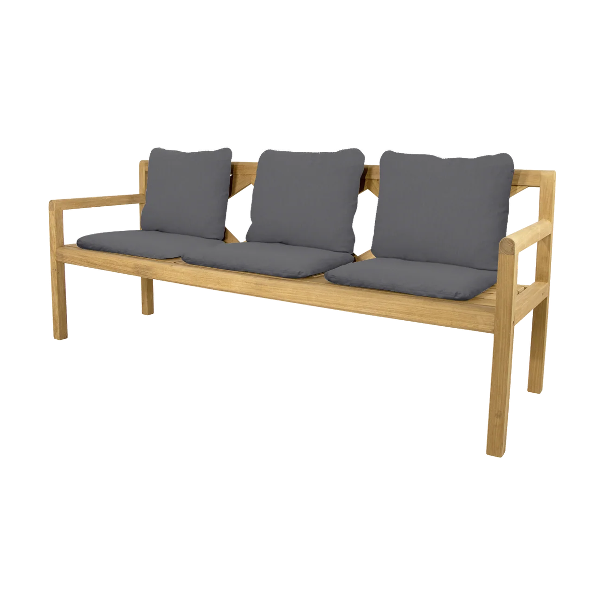 Grace 3-seater bench outdoor bench by Cane-line, designed by Foersom and Hiort-Lorenzen MDD
