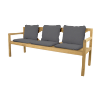 Grace 3-seater bench outdoor bench by Cane-line, designed by Foersom and Hiort-Lorenzen MDD