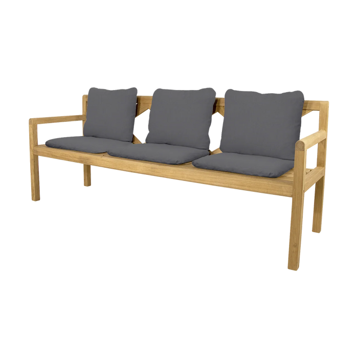 Grace 3-seater bench outdoor bench by Cane-line, designed by Foersom and Hiort-Lorenzen MDD