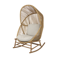Hive rocking chair outdoor rocking chair by Cane-line, designed by Foersom and Hiort-Lorenzen MDD
