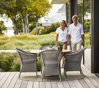 Lansing dining table small Outdoor Furniture by Cane-line, designed by Cane-line Design
