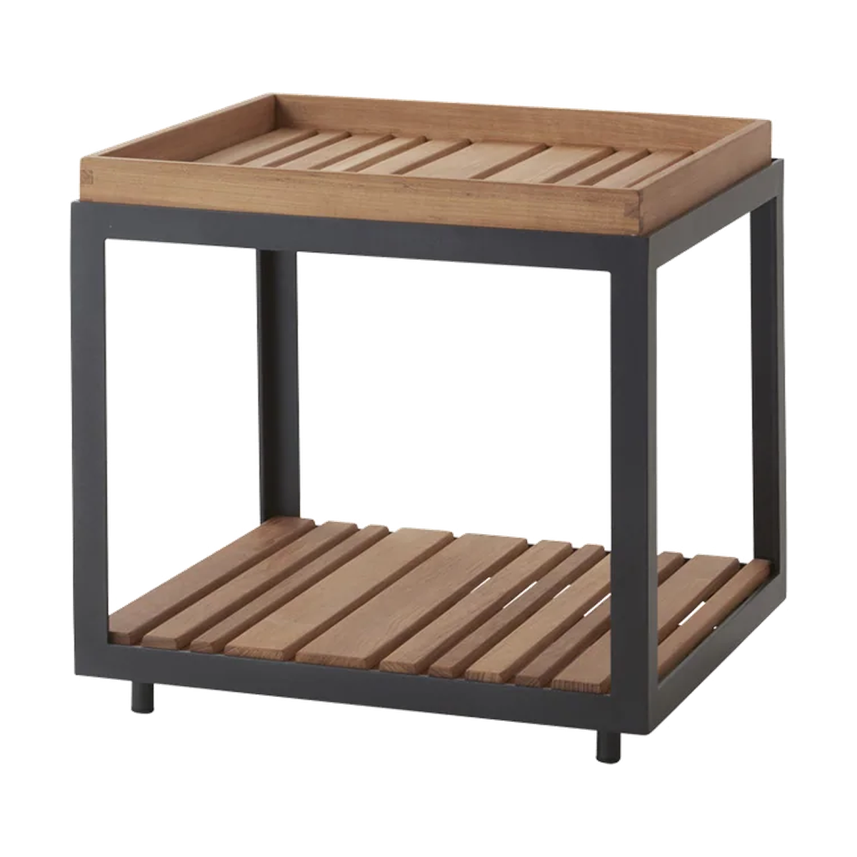 Level coffee table, small Outdoor Furniture by Cane-line, designed by byKATO