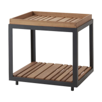 Level coffee table, small Outdoor Furniture by Cane-line, designed by byKATO