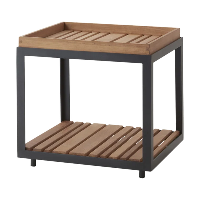 Level coffee table, small Outdoor Furniture by Cane-line, designed by byKATO