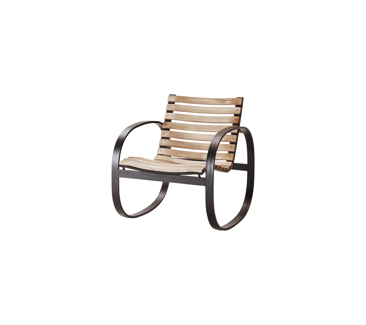 Parc rocking chair rocking chair by Cane-line, designed by Foersom & Hiort-Lorenzen MDD