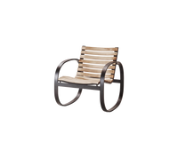 Parc rocking chair rocking chair by Cane-line, designed by Foersom & Hiort-Lorenzen MDD