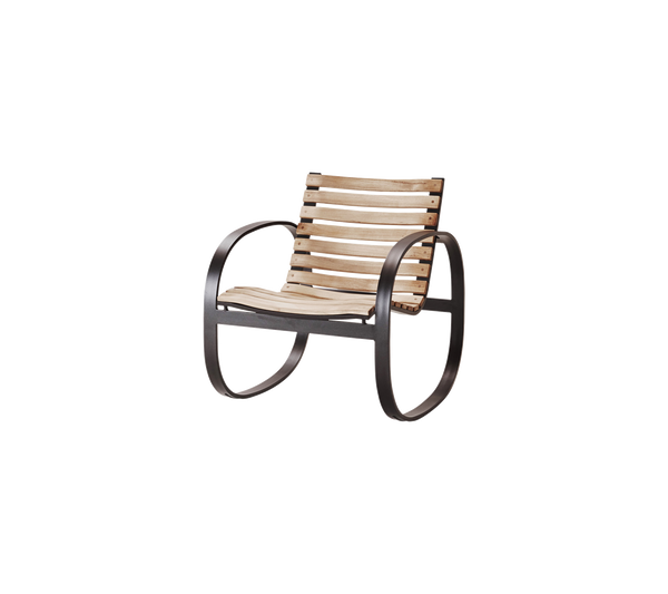 Parc rocking chair rocking chair by Cane-line, designed by Foersom & Hiort-Lorenzen MDD