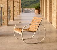 Parc rocking chair rocking chair by Cane-line, designed by Foersom & Hiort-Lorenzen MDD