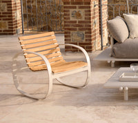 Parc rocking chair rocking chair by Cane-line, designed by Foersom & Hiort-Lorenzen MDD